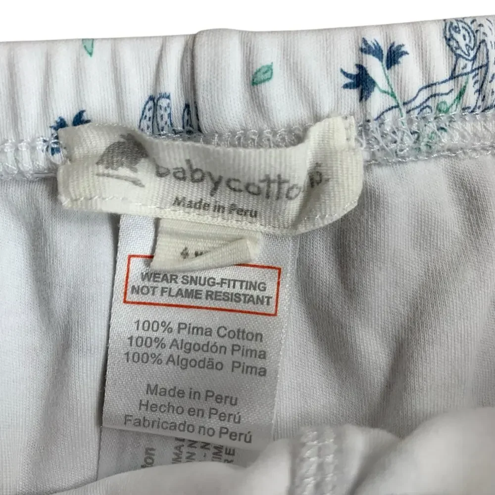 Babycottons Pima Cotton Sloth Pajamas